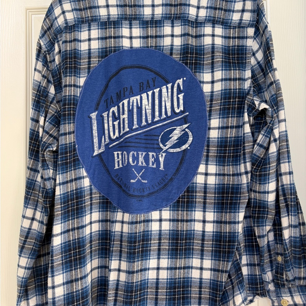 Tampa Bay Lightning Plaid Flannel Shirt